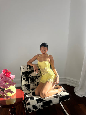 Yellow Lace Set