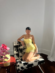 Yellow Lace Set