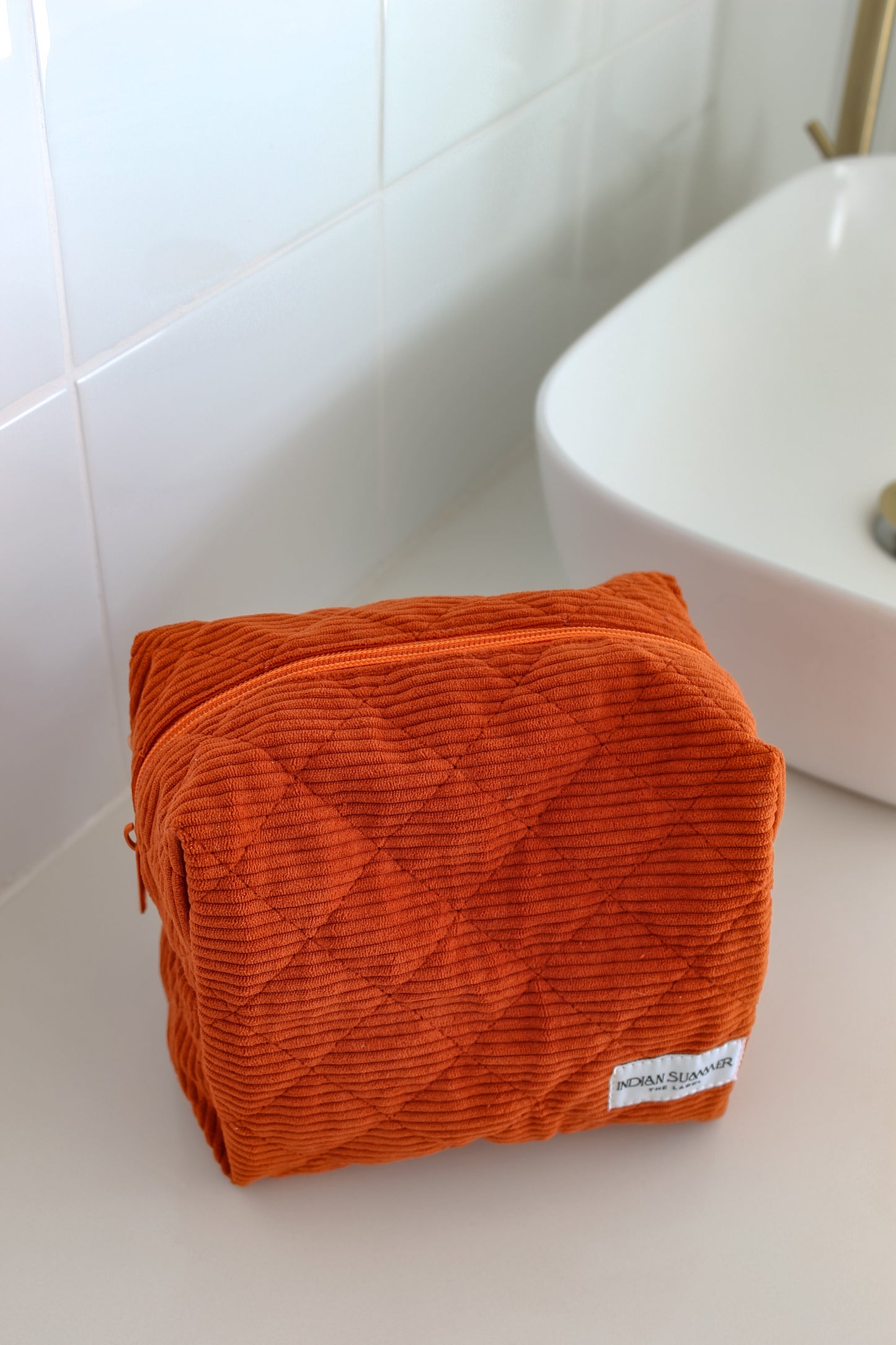 Cosmetic Bag - Orange Cord