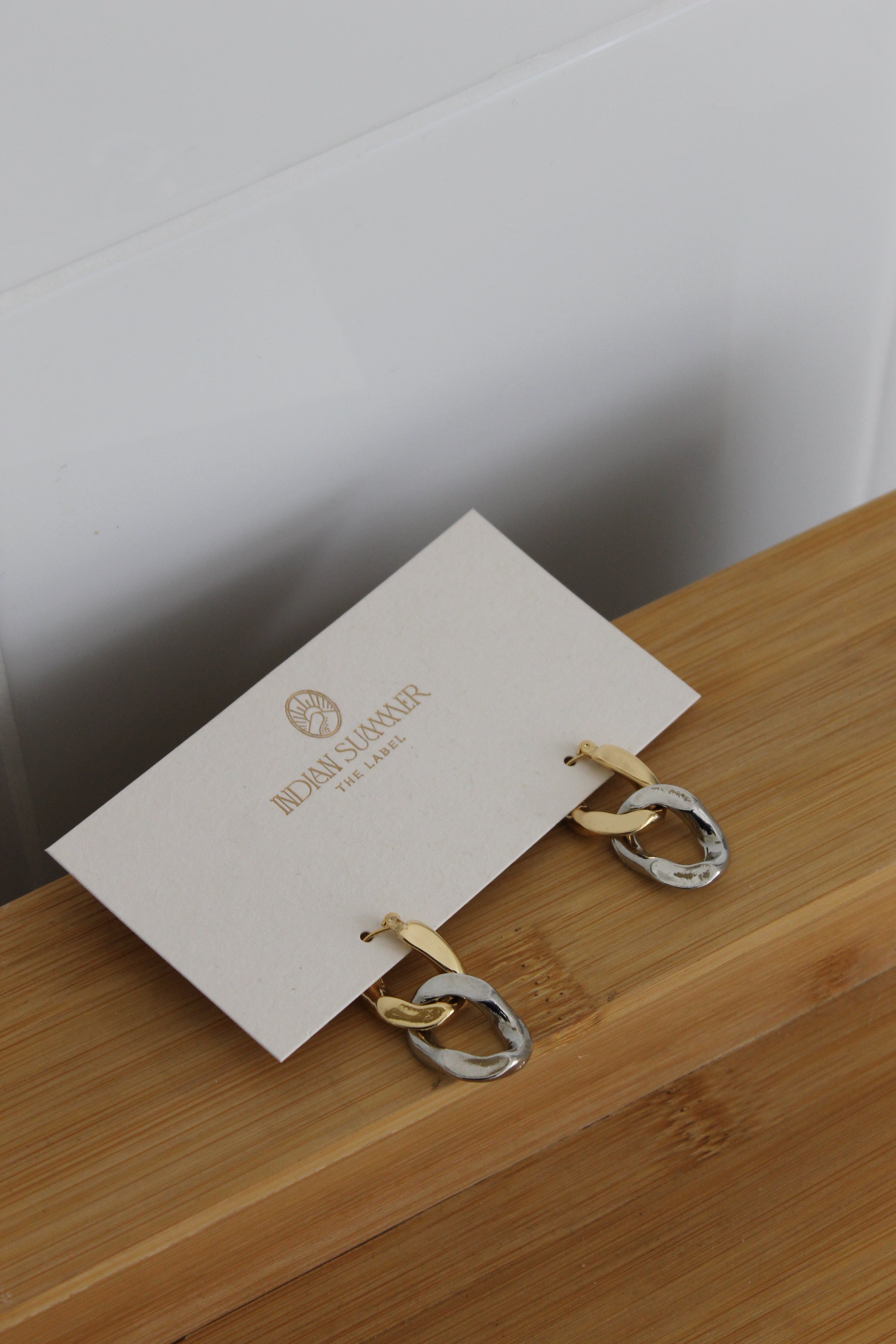 Two toned link Earrings