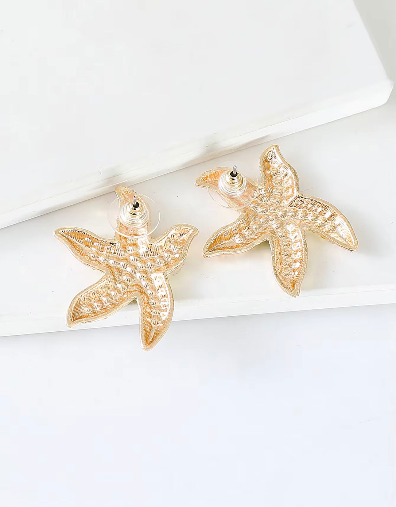 Starfish Studs - Pink Gems