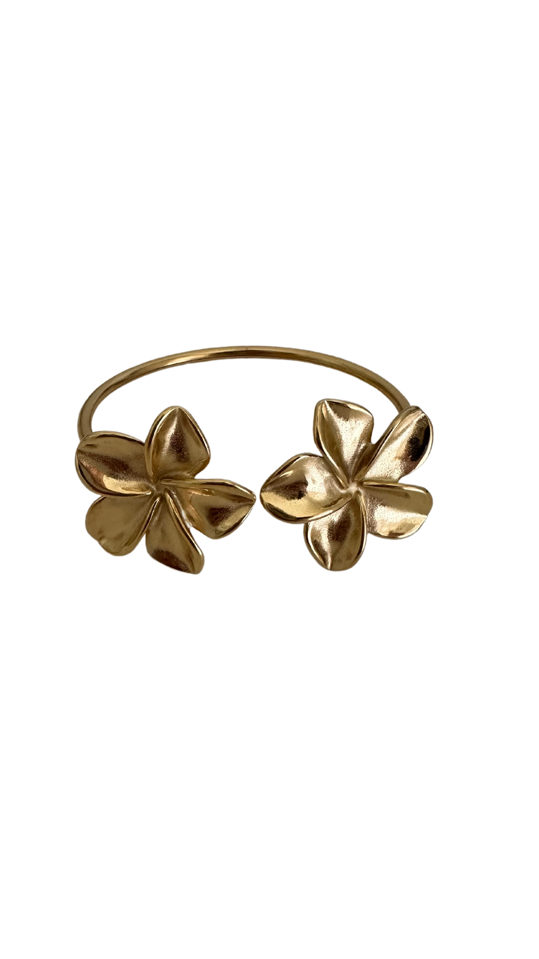Flower cuff - gold