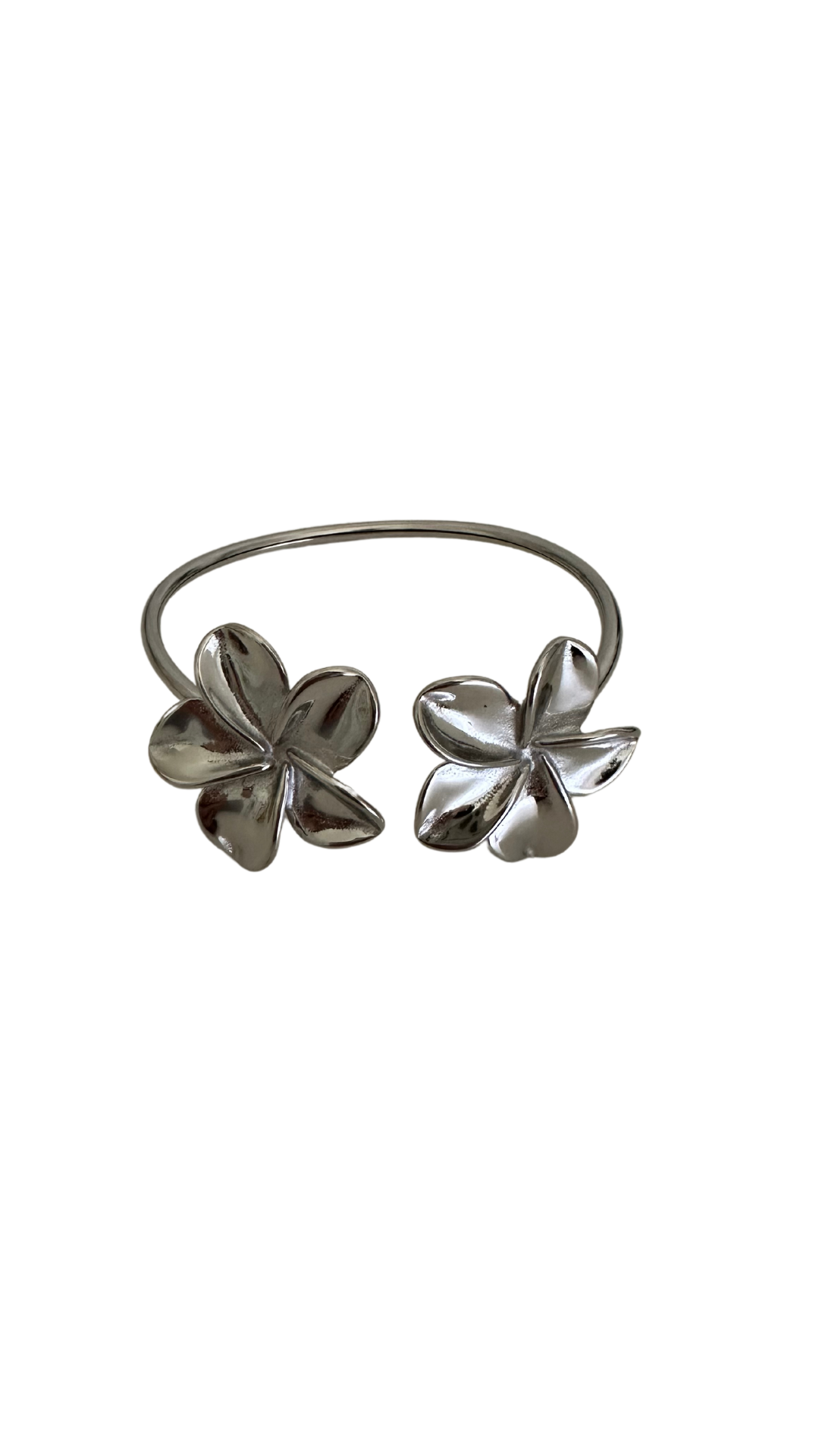 Flower Cuff - Silver