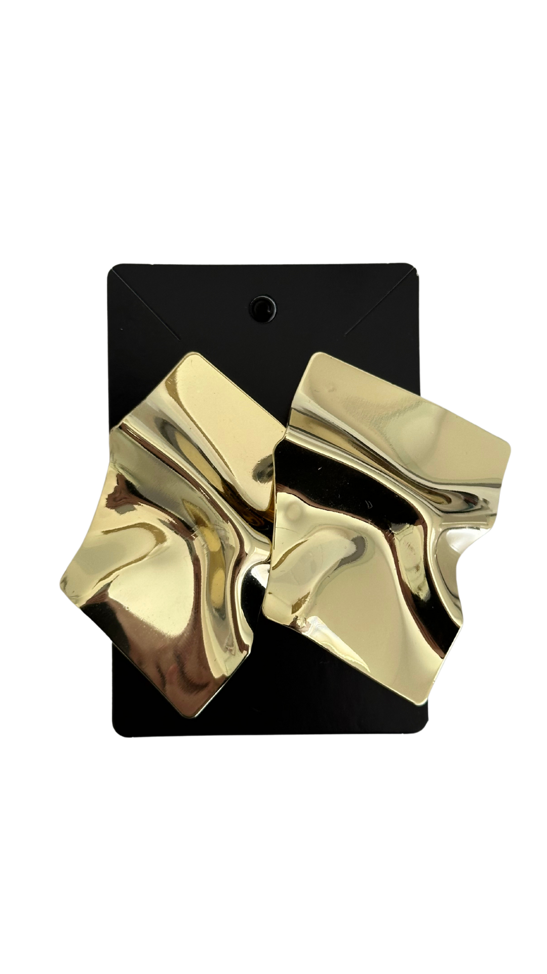 Crinkle Earrings | Gold