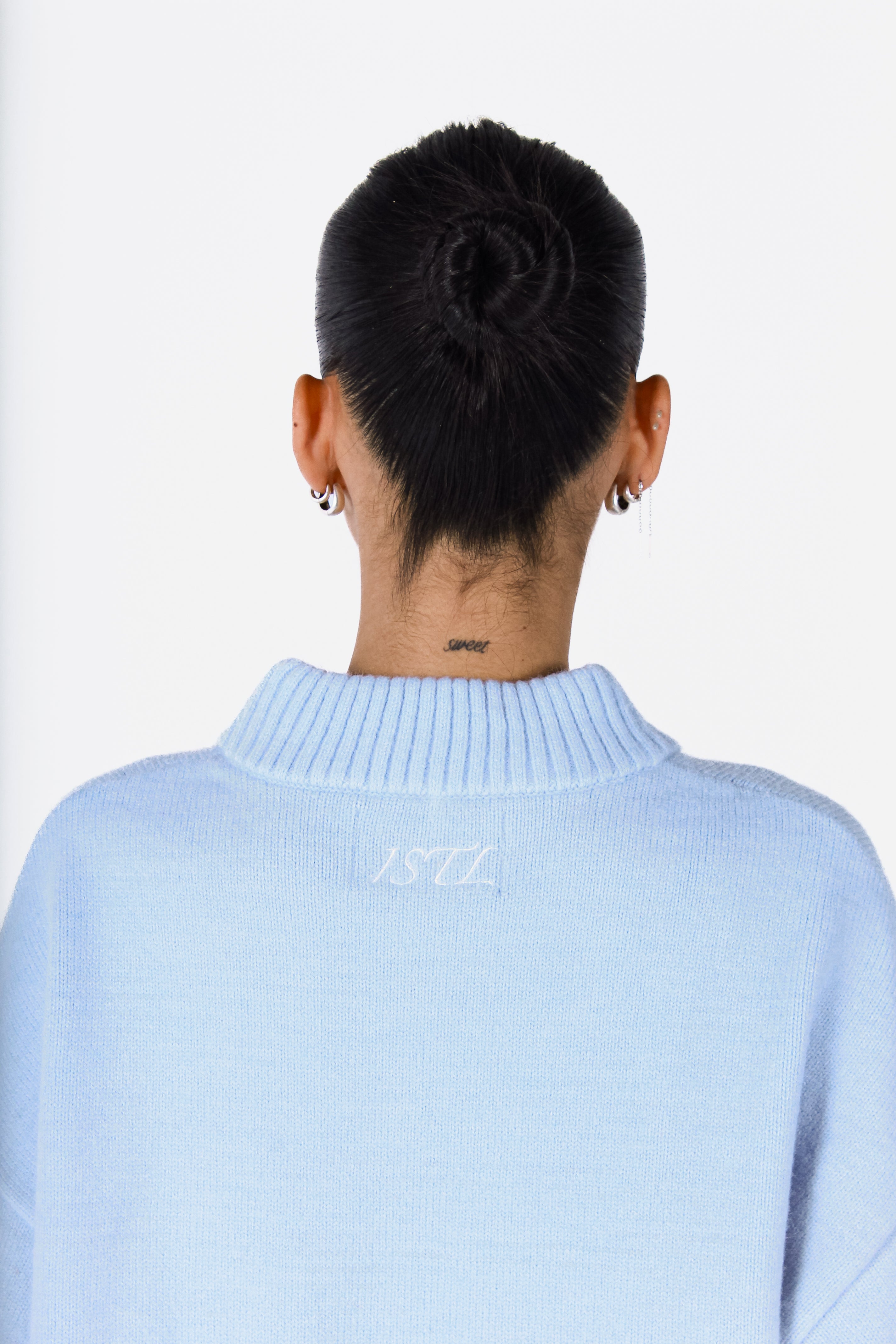Knit Crewneck Sweater | Baby Blue