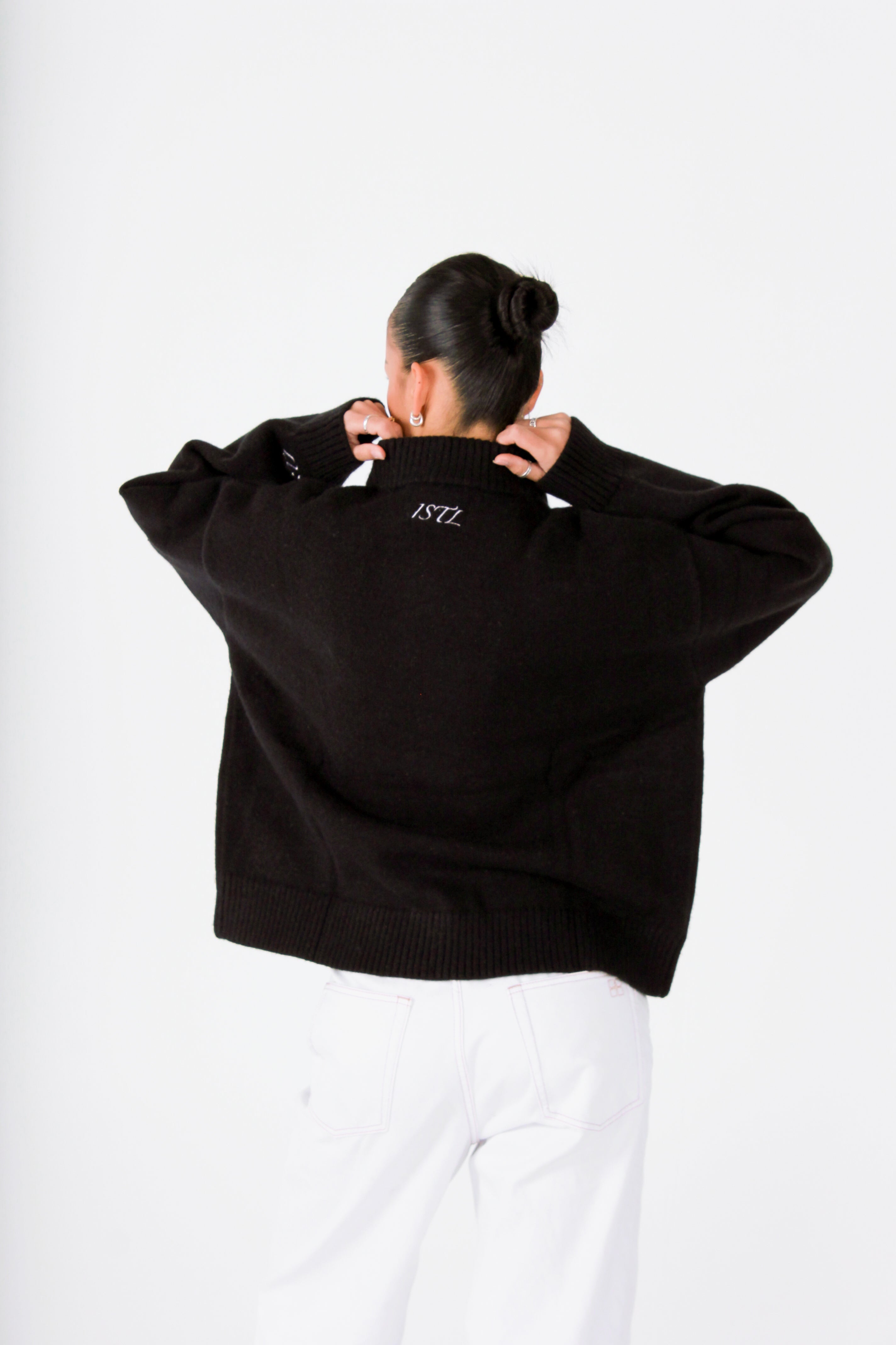 Knit Crewneck Sweater | Black