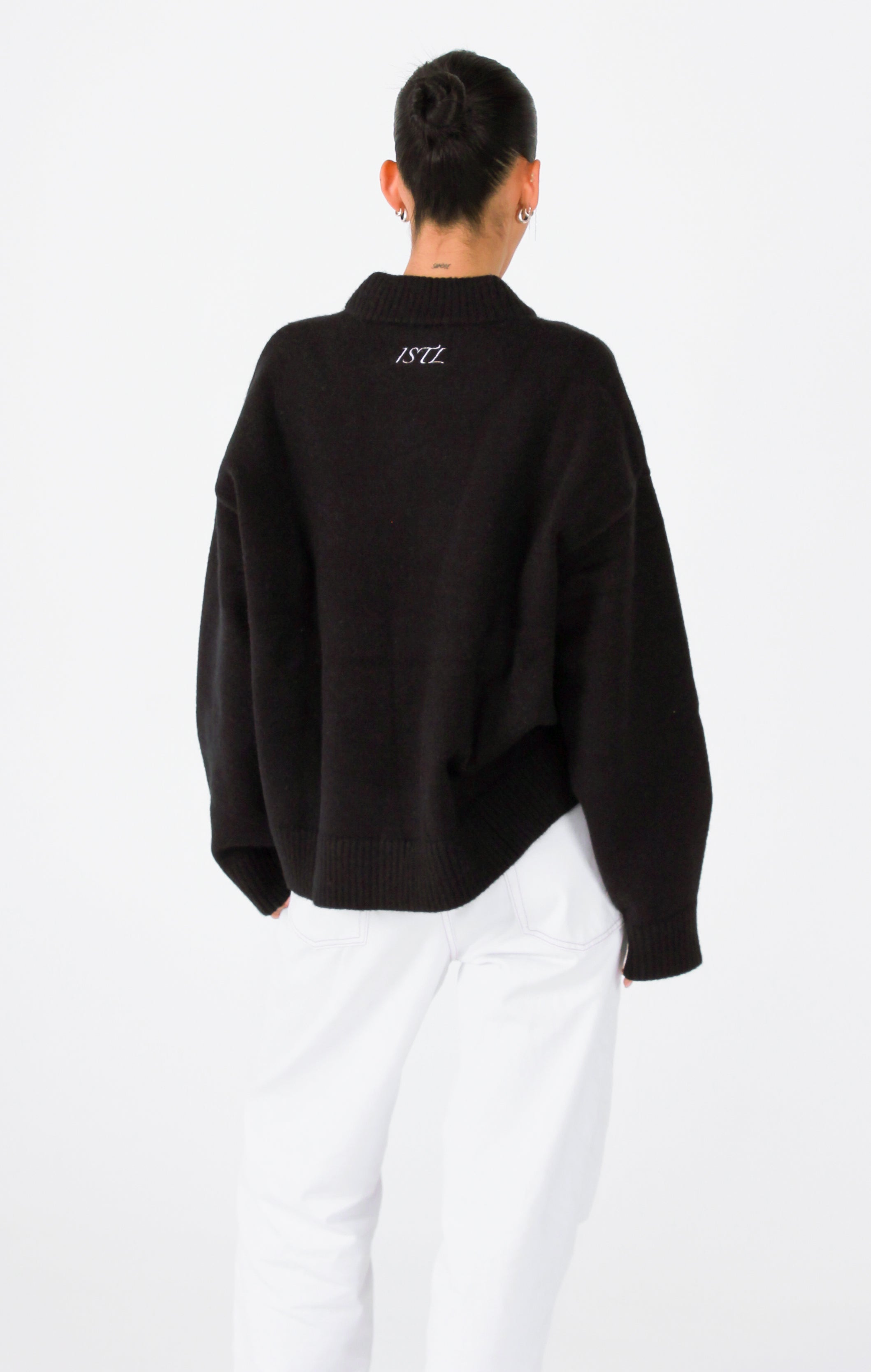 Knit Crewneck Sweater | Black