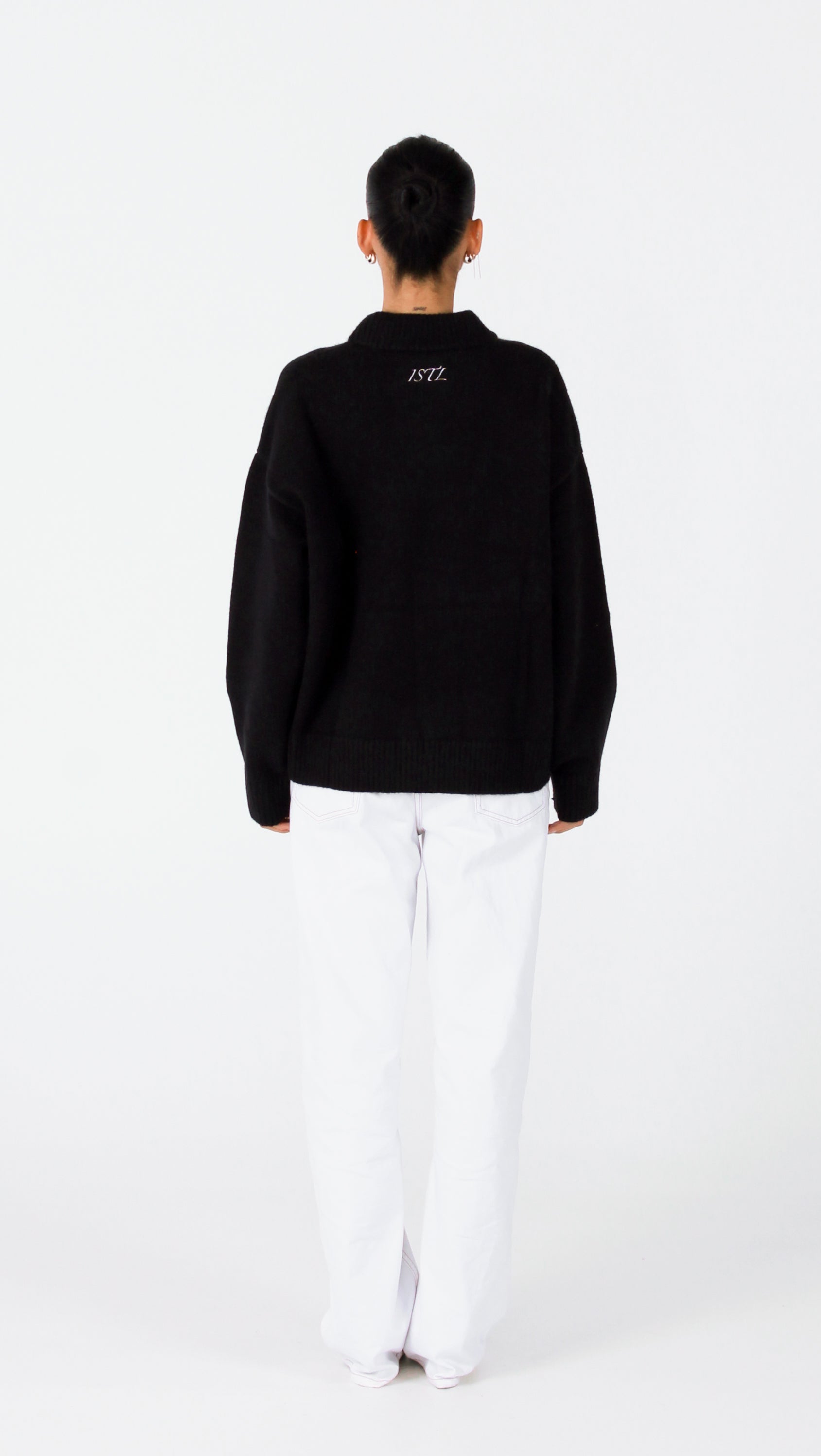 Knit Crewneck Sweater | Black