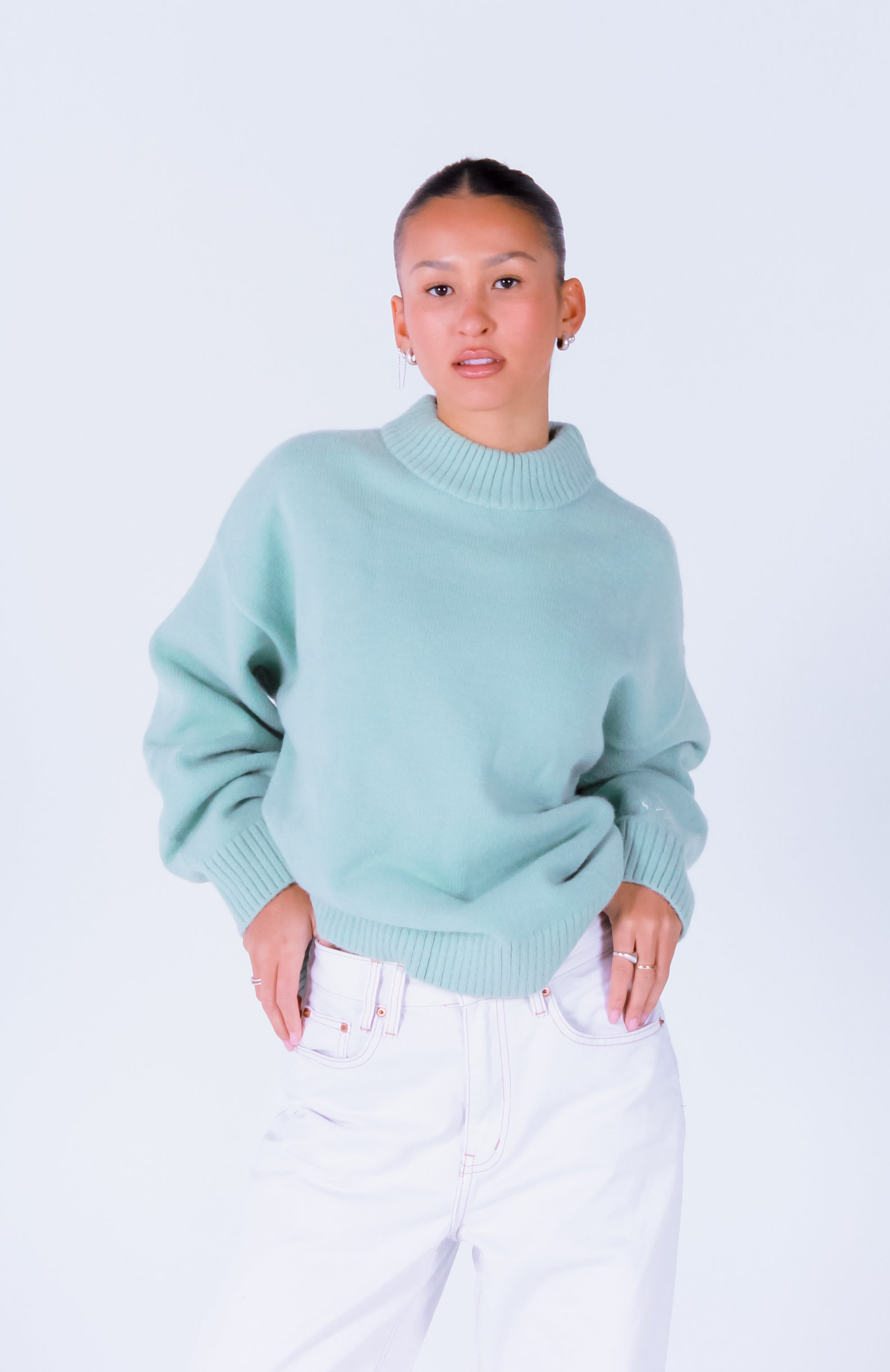 Knit Crewneck Sweater | Sage